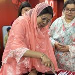 Cake cutting ceremony at FAiTh Free Hematology Clinic launch 2025